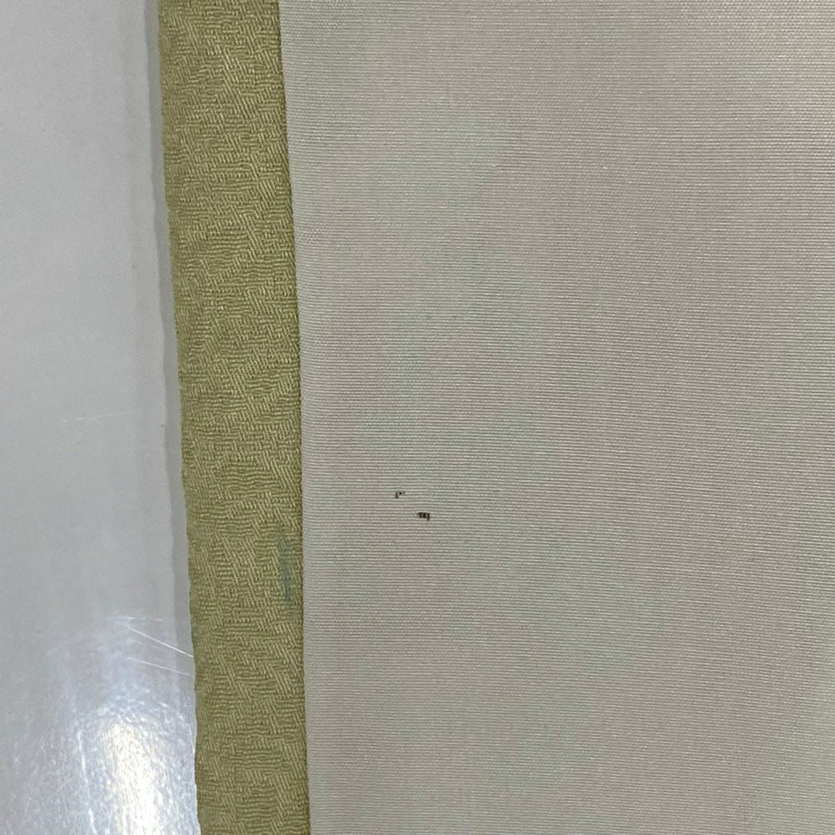 【庫存清倉】訪問服 身長162cm 袖長64cm M 雙層 草花紋紋 芝 金銀彩 漸層 淺綠 純蠶絲 優品級