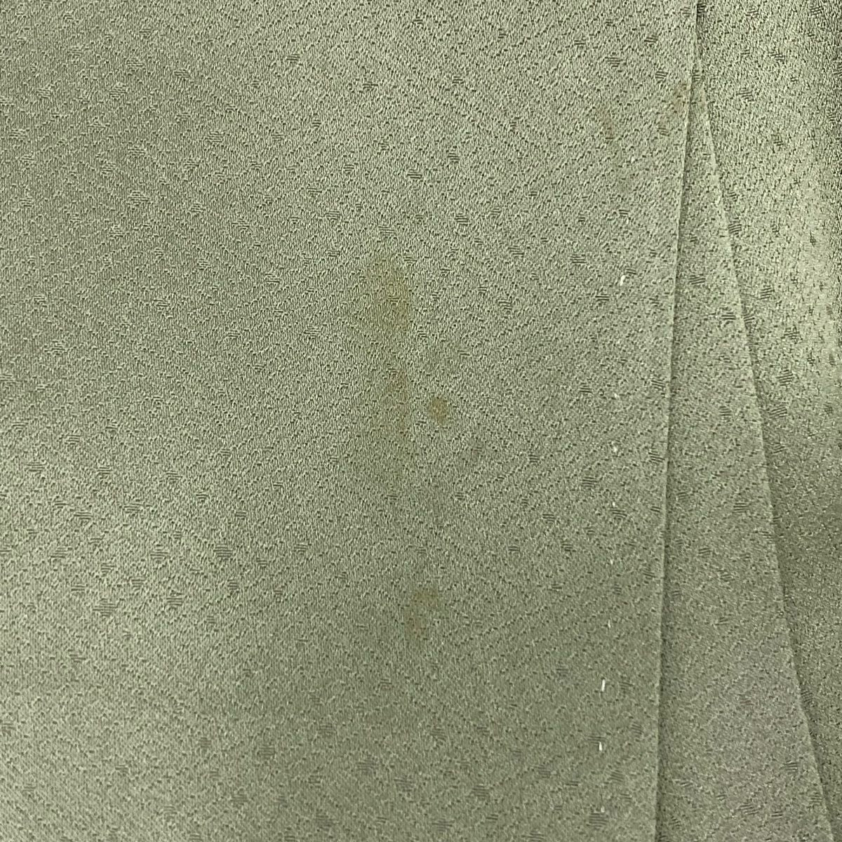 【庫存清倉】訪問服 身長164.5cm 袖長65.5cm M 雙層 菊花 金銀彩 漸層 灰綠 純蠶絲 優品級