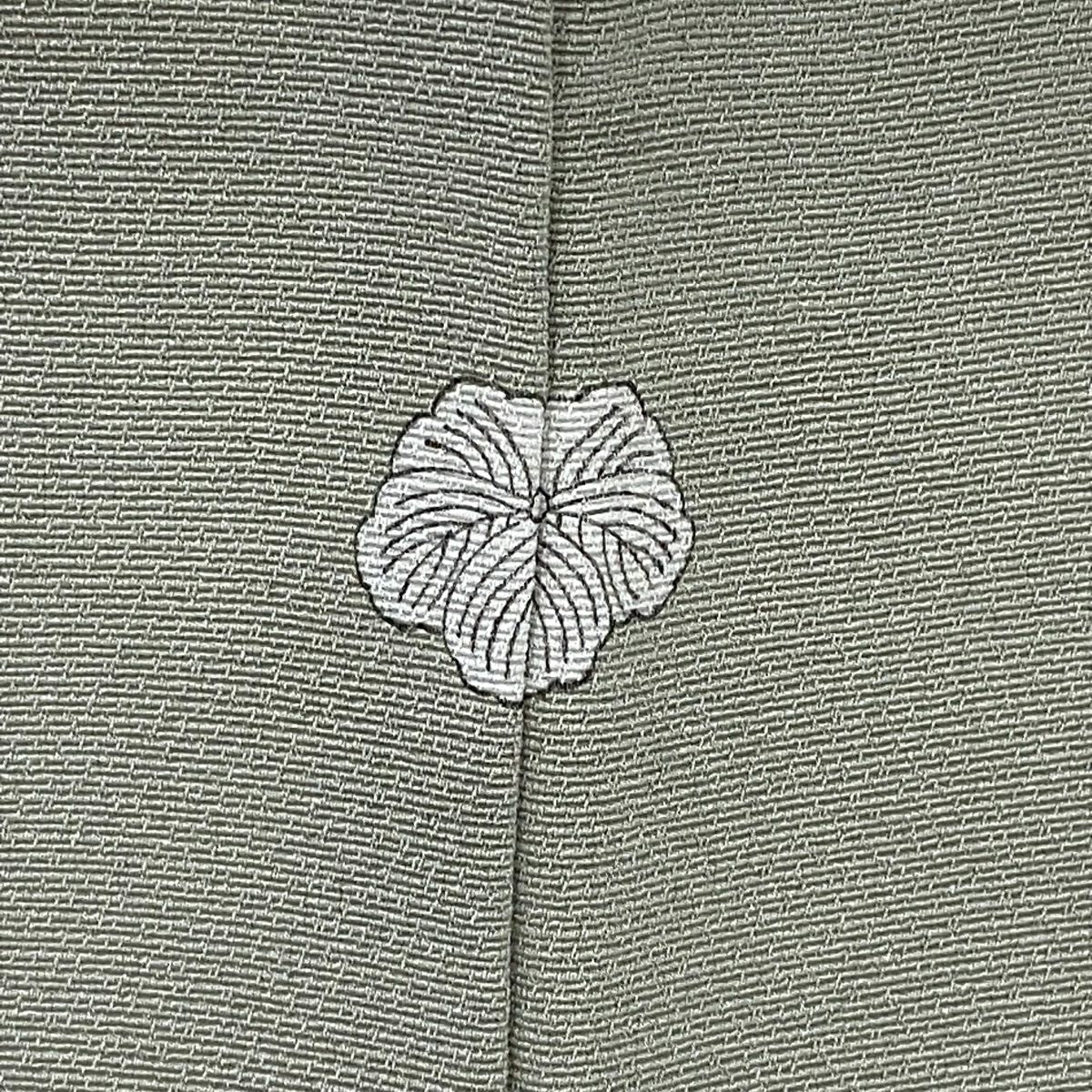 【庫存清倉】 留袖禮服禮服 身長162cm 袖長65.5cm M 雙層 鴛鴦 霞 金絲 金銀彩 灰綠 純蠶絲 優品級 三個紋樣