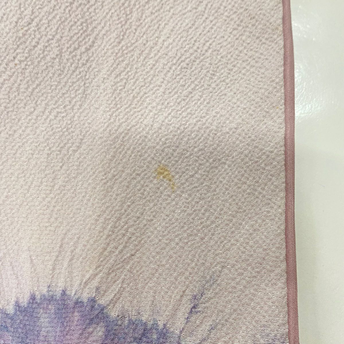 【庫存清倉】 付下 身長152cm 袖長61cm S 單層 辻花染 雲紋 淺紫 純蠶絲 優品級