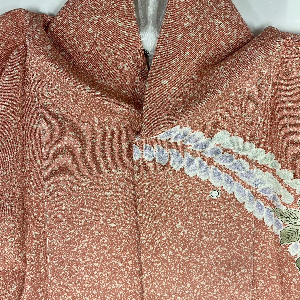 【庫存清倉】訪問服 身長171cm 袖長65cm M 雙層 辻花染 金銀彩 漸層 粉色 純蠶絲 美品 名品級