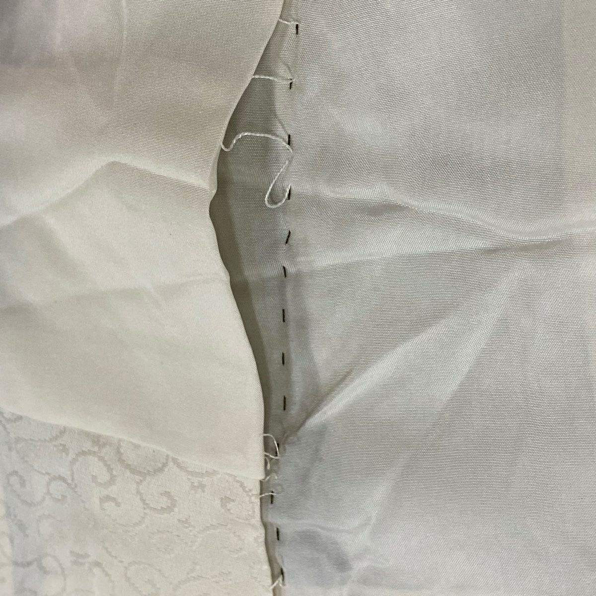 【庫存清倉】訪問服 身長164.5cm 袖長66cm M 雙層 草花紋紋 七寶紋 金銀彩 漸層 灰綠 純蠶絲 優品級