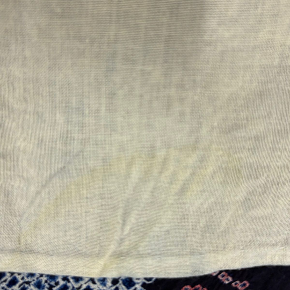 【庫存清倉】 浴衣 身長146.5cm 袖長61cm S 絞染浴衣 幾何圖案 深藍 純棉 名品級
