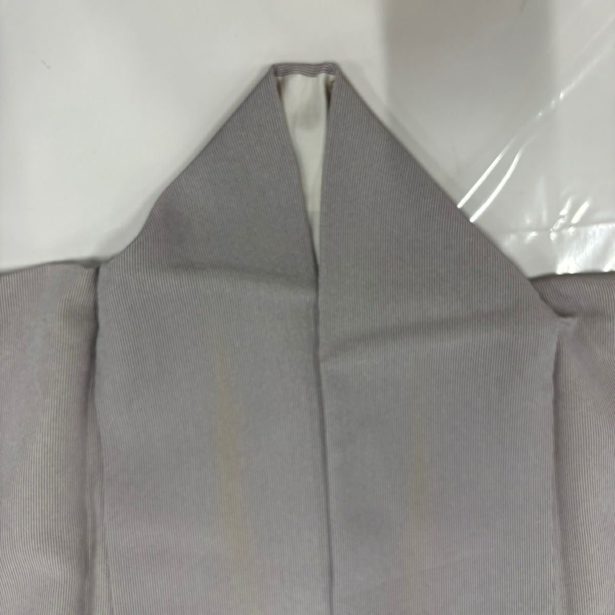 【庫存清倉】 江戶小紋 身長153cm 袖長63.5cm S 雙層 落款有 萬筋 灰色 純蠶絲 名品級