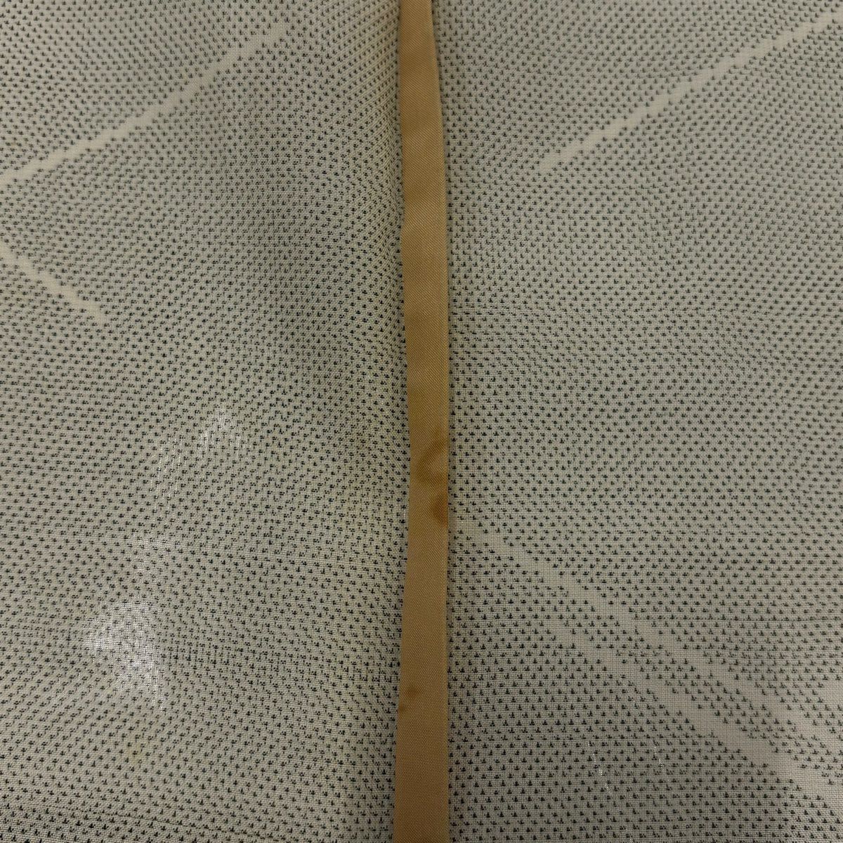 紬織 身長155.5cm 袖長62cm S 薄物 菱形 奶油色 純蠶絲 優品級