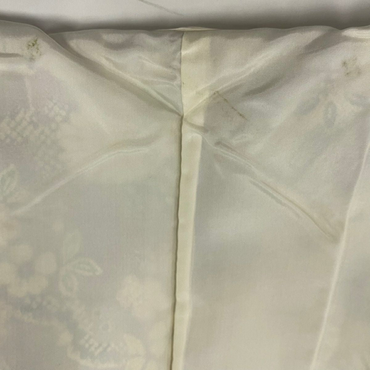 小紋 身長157cm 袖長63cm S 雙層 菊花 扇子 薄小豆 純蠶絲 秀品級