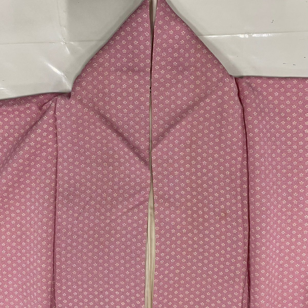 付下 身長157cm 袖長62cm S 雙層 梅花 紅 純蠶絲 優品級