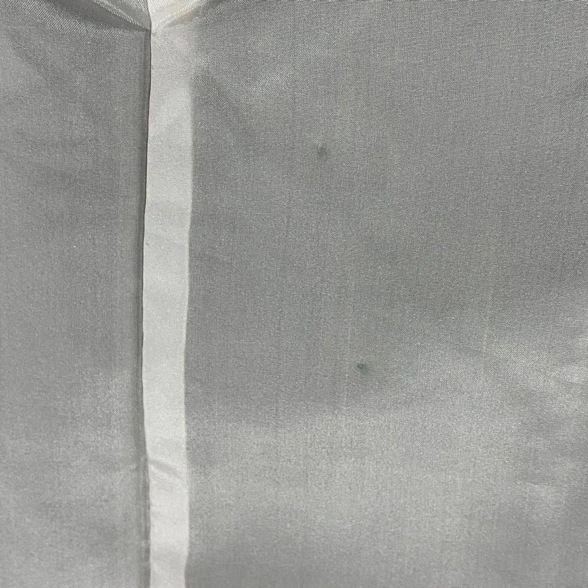 【美品】 紬織 身長153.5cm 袖長63cm S 雙層 縱條 幾何圖案 焦茶 純蠶絲 秀品級