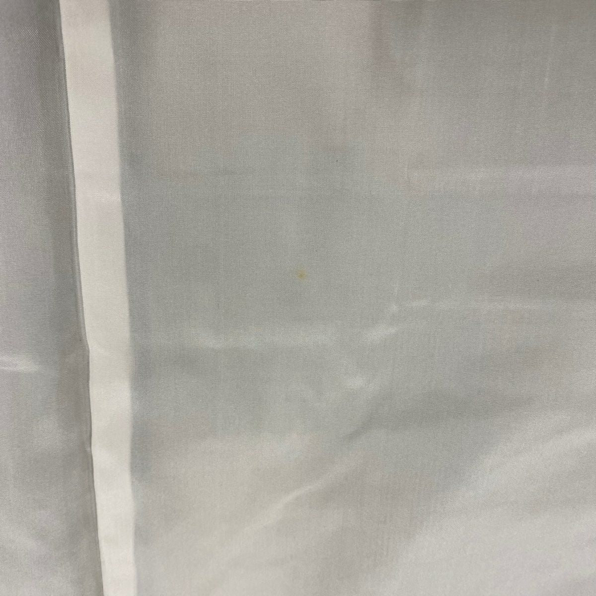 【美品】 紬織 身長160cm 袖長63.5cm S 雙層 縞 幾何圖案 灰綠 純蠶絲 名品級