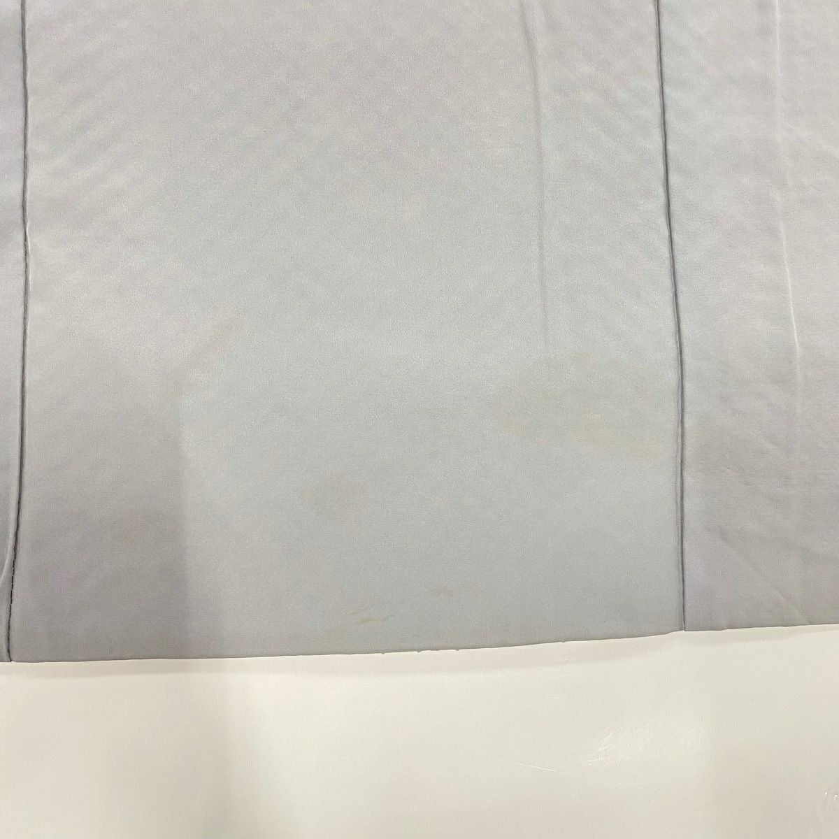 付下 身長156cm 袖長65cm M 雙層 幾何學圖案 絞染 淺橙色 純蠶絲 優品級
