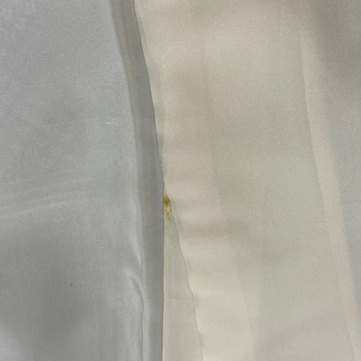 【庫存清倉】 小紋 身長155.5cm 袖長62.5cm S 雙層 格子 寄花紋 灰色 純蠶絲 名品級