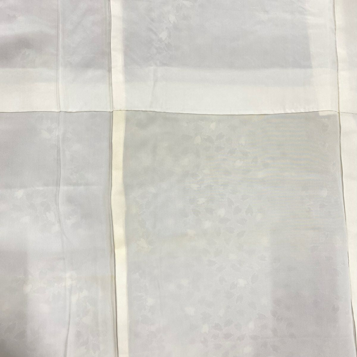 【庫存清倉】 紬織 身長150.5cm 袖長62cm S 雙層 花瓣 灰 純蠶絲 名品級