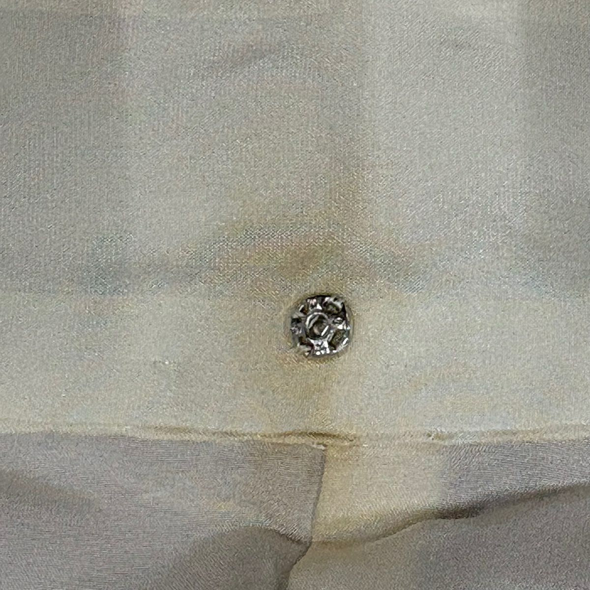 【美品】訪問服 身長155.5cm 袖長64cm M 雙層 御所車 流水 金絲 金銀彩 紅茶 純蠶絲 秀品級 一個紋
