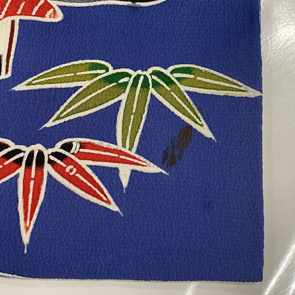 【庫存清倉】振袖禮服 身長168cm 袖長64cm M 雙層 家屋 松樹竹子梅花 染分 絞織 奶油色 純蠶絲 名品級