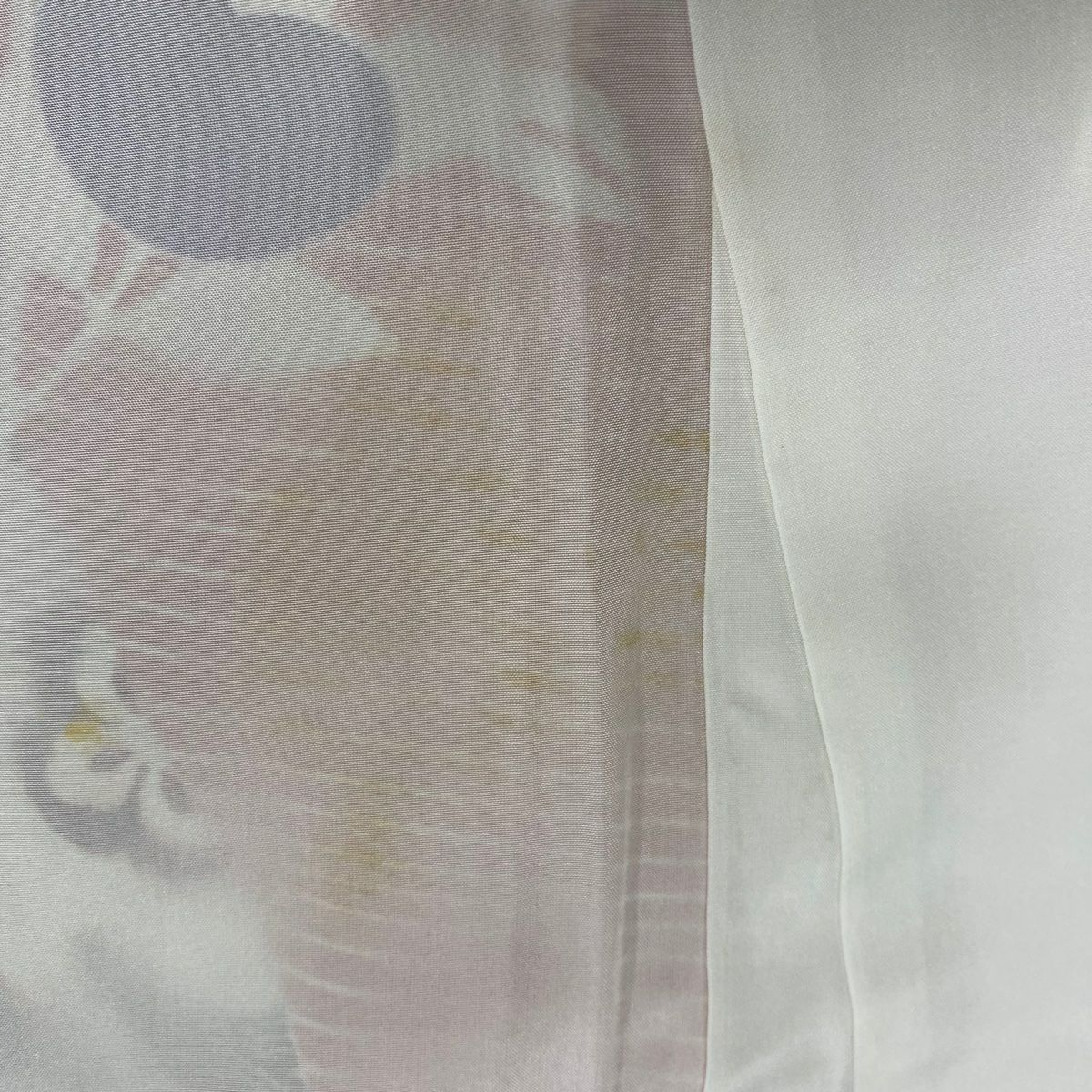 【庫存清倉】振袖禮服 身長167.5cm 袖長66.5cm M 雙層 吾妻德穗 有落款 橘 御簾 金絲 金銀彩 淺橙色 純蠶絲 名品級