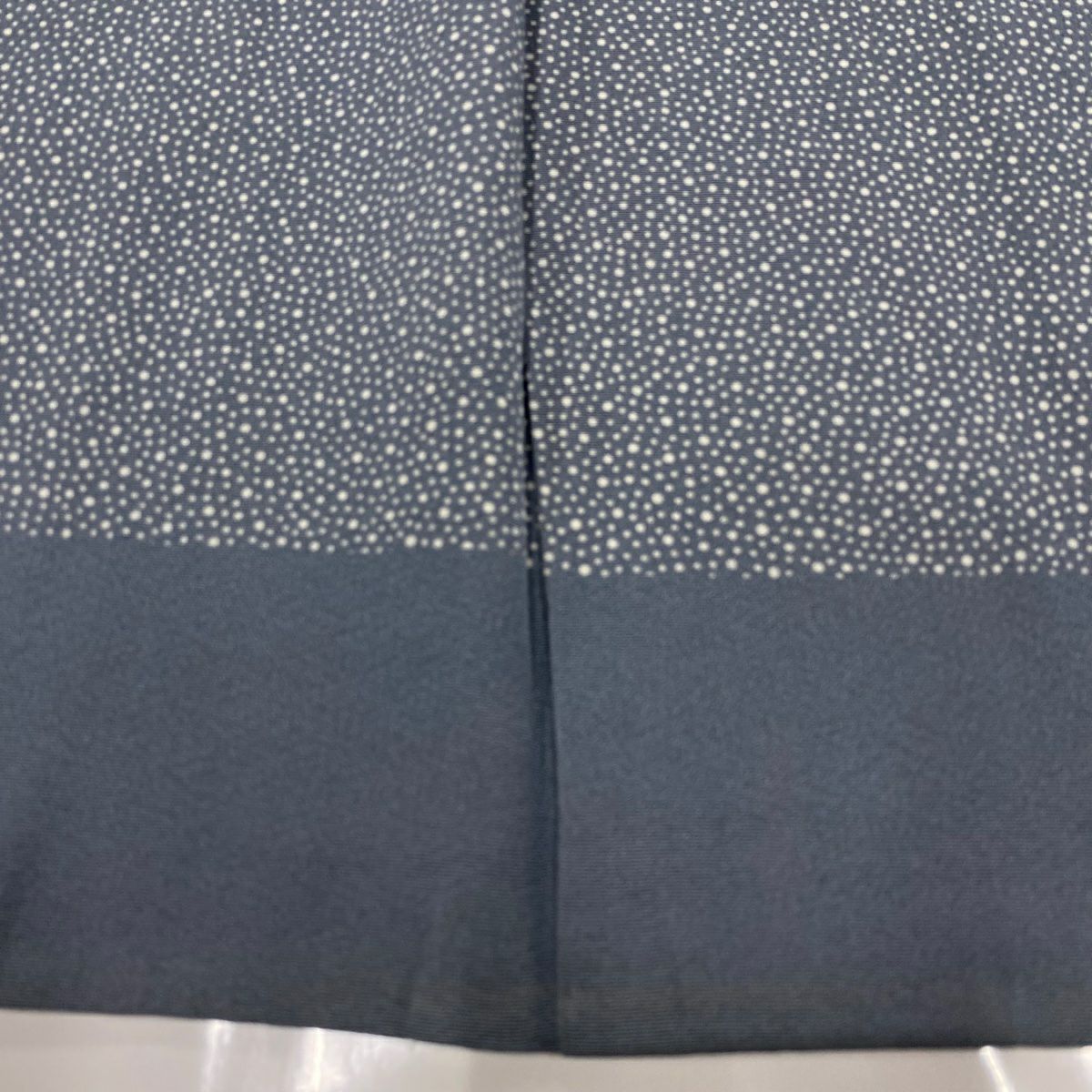 【庫存清倉】 付下 身長154cm 袖長60.5cm S 雙層 萬筋 幾何學 淺綠 純蠶絲 名品級