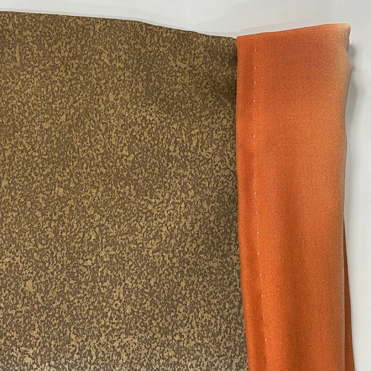 【美品】訪問服 身長156cm 袖長66cm M 雙層 枝梅花 菊花 金彩裝飾 染分 粉紅 純蠶絲 秀品級