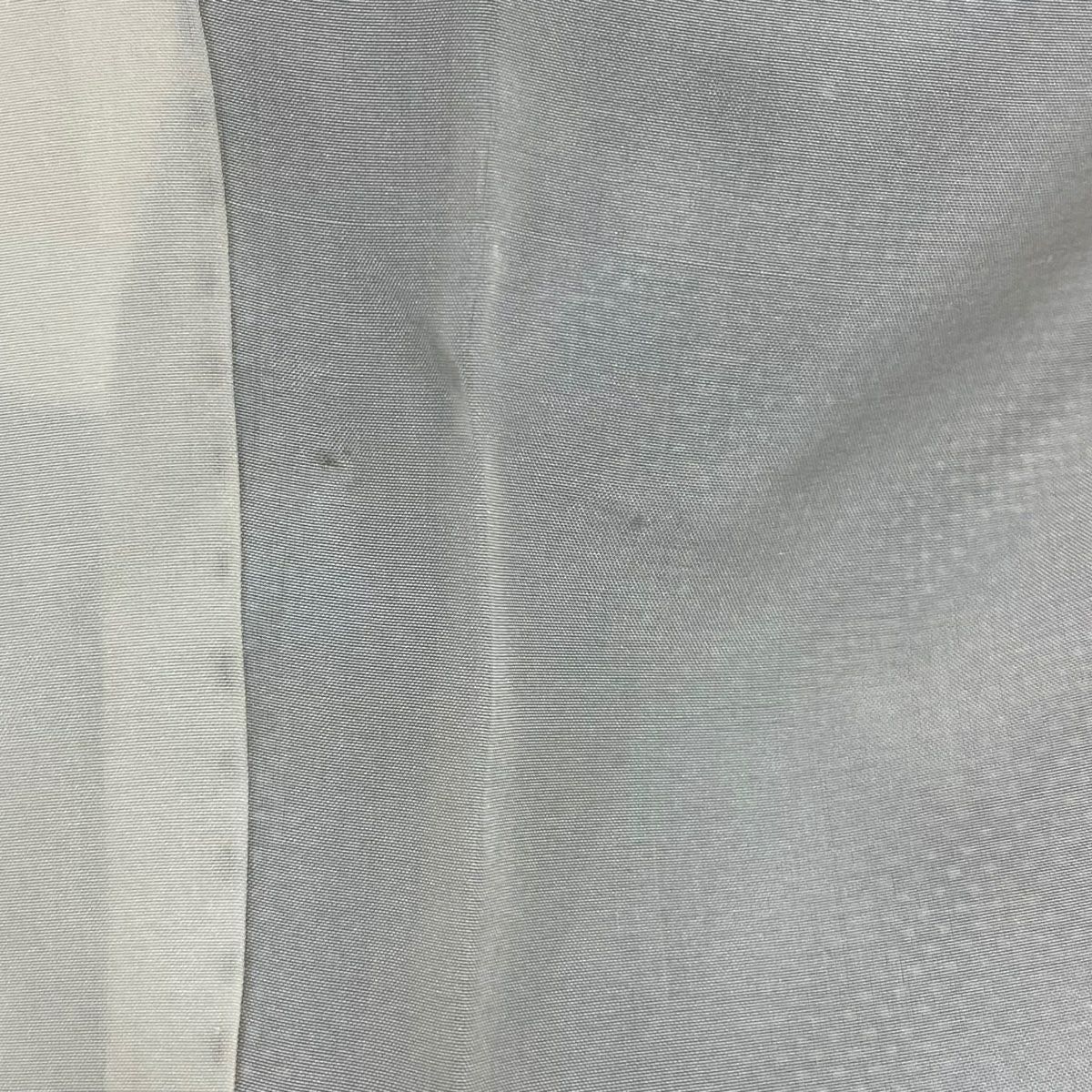 【美品】 紬織 身長156.5cm 袖長62cm S 雙層 楓 笠松樹 青灰 純蠶絲 優品級