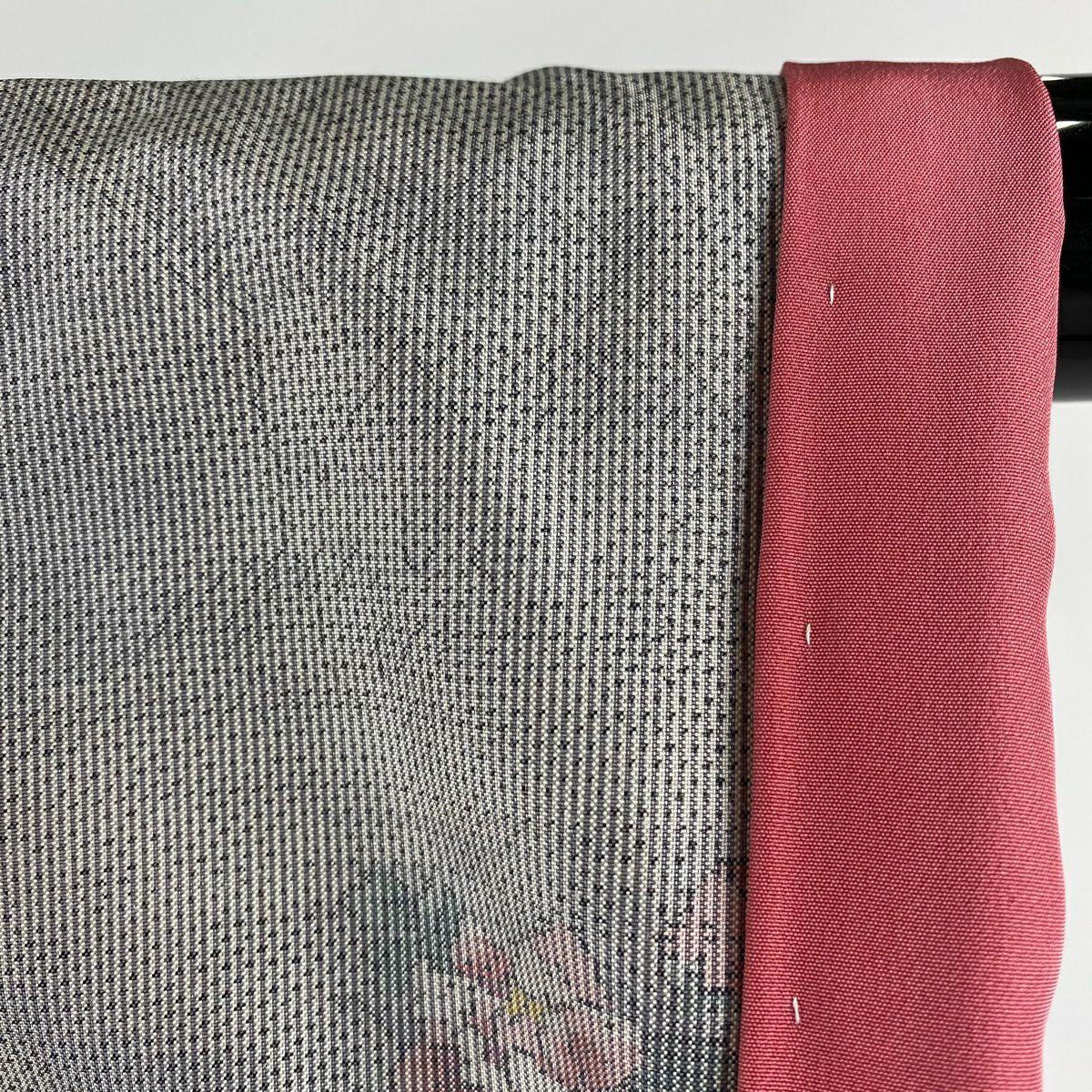 【美品】 大島織 身長162cm 袖長65.5cm M 雙層 都喜ヱ門 證書附帶 花車 建築 灰 深藍 純蠶絲 逸品級