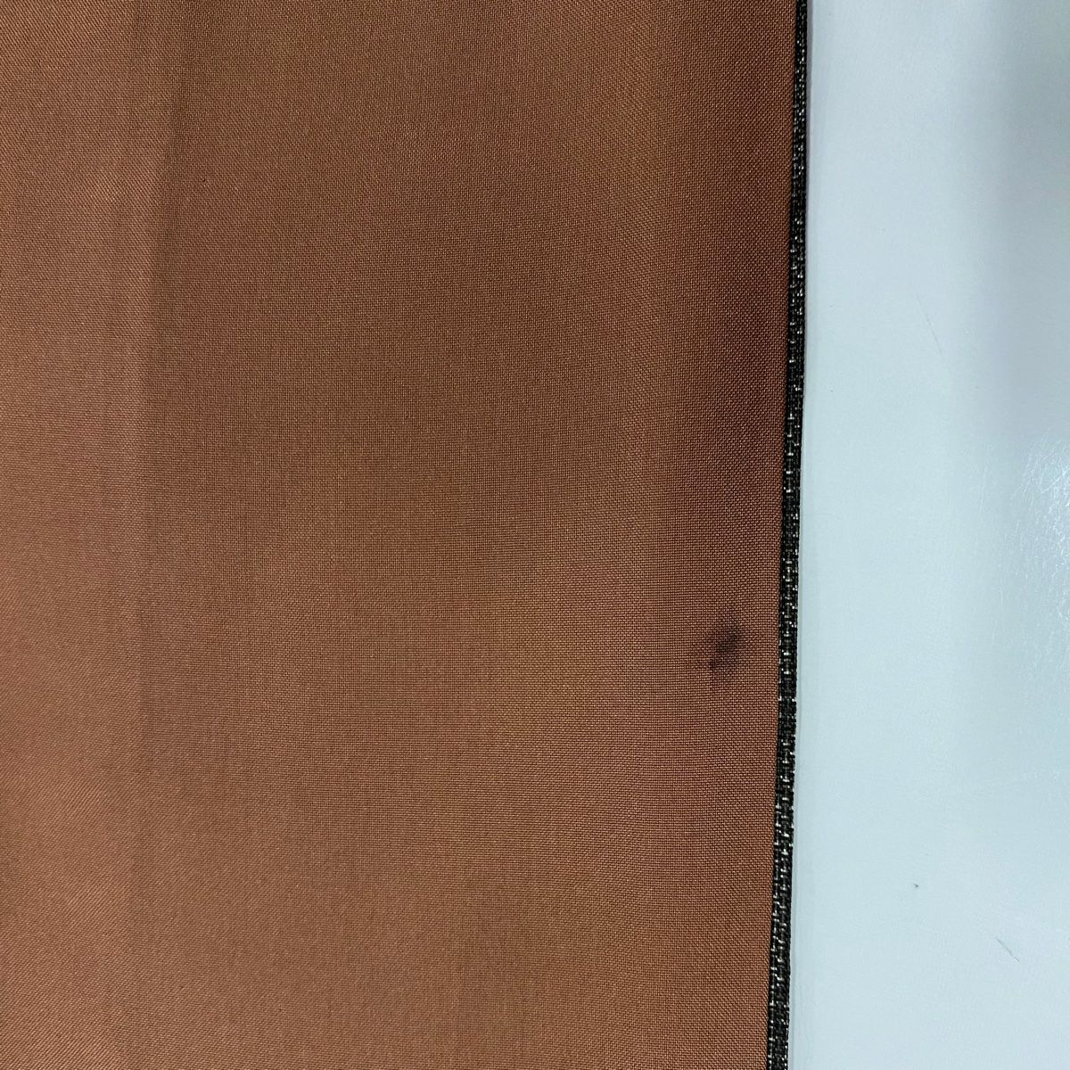 【美品】 紬織 身長154.5cm 袖長62.5cm S 雙層 斜紋 焦茶 純蠶絲 名品級