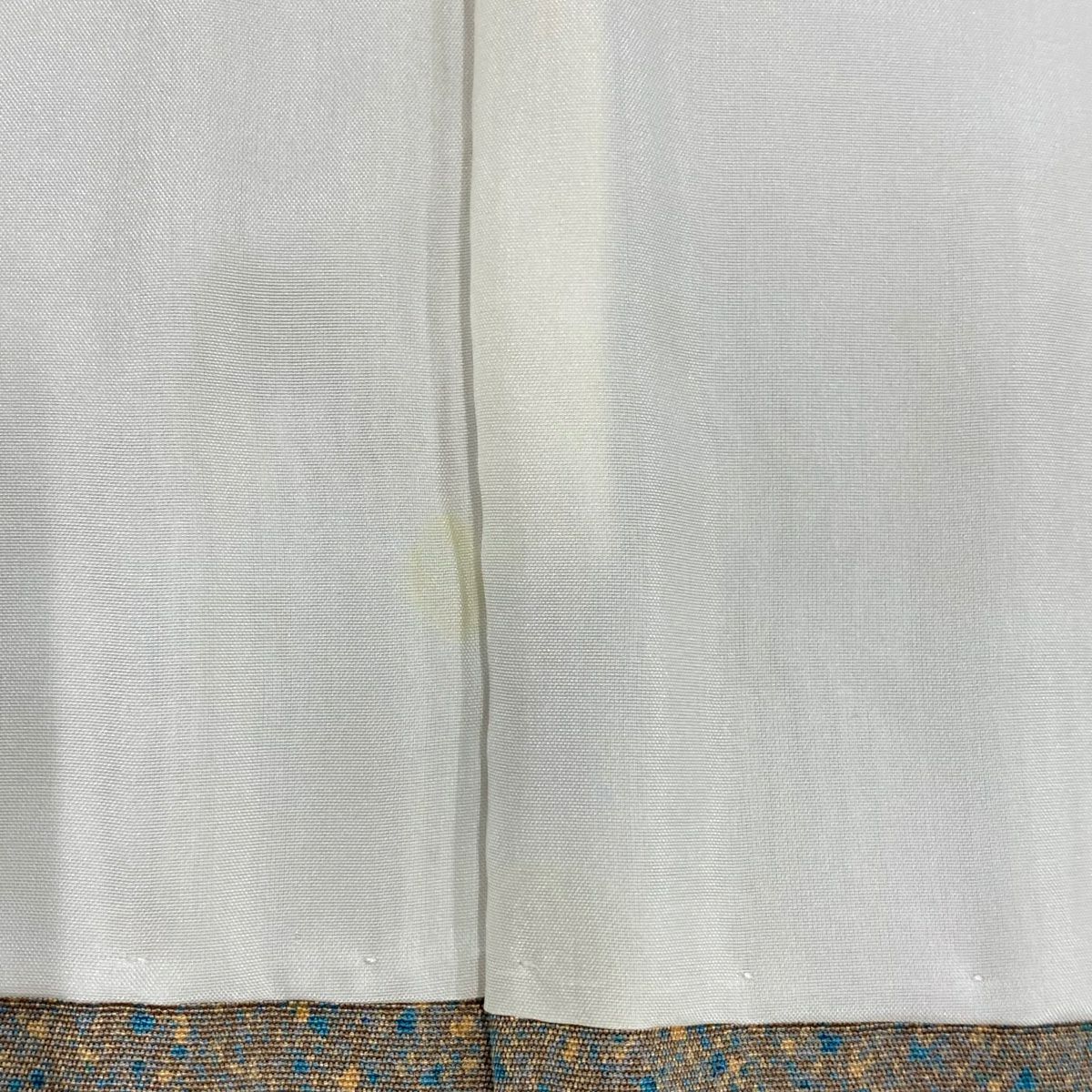 訪問服 身長160cm 袖長64cm M 雙層 椿 櫻花 金銀彩 灰綠 純蠶絲 秀品級