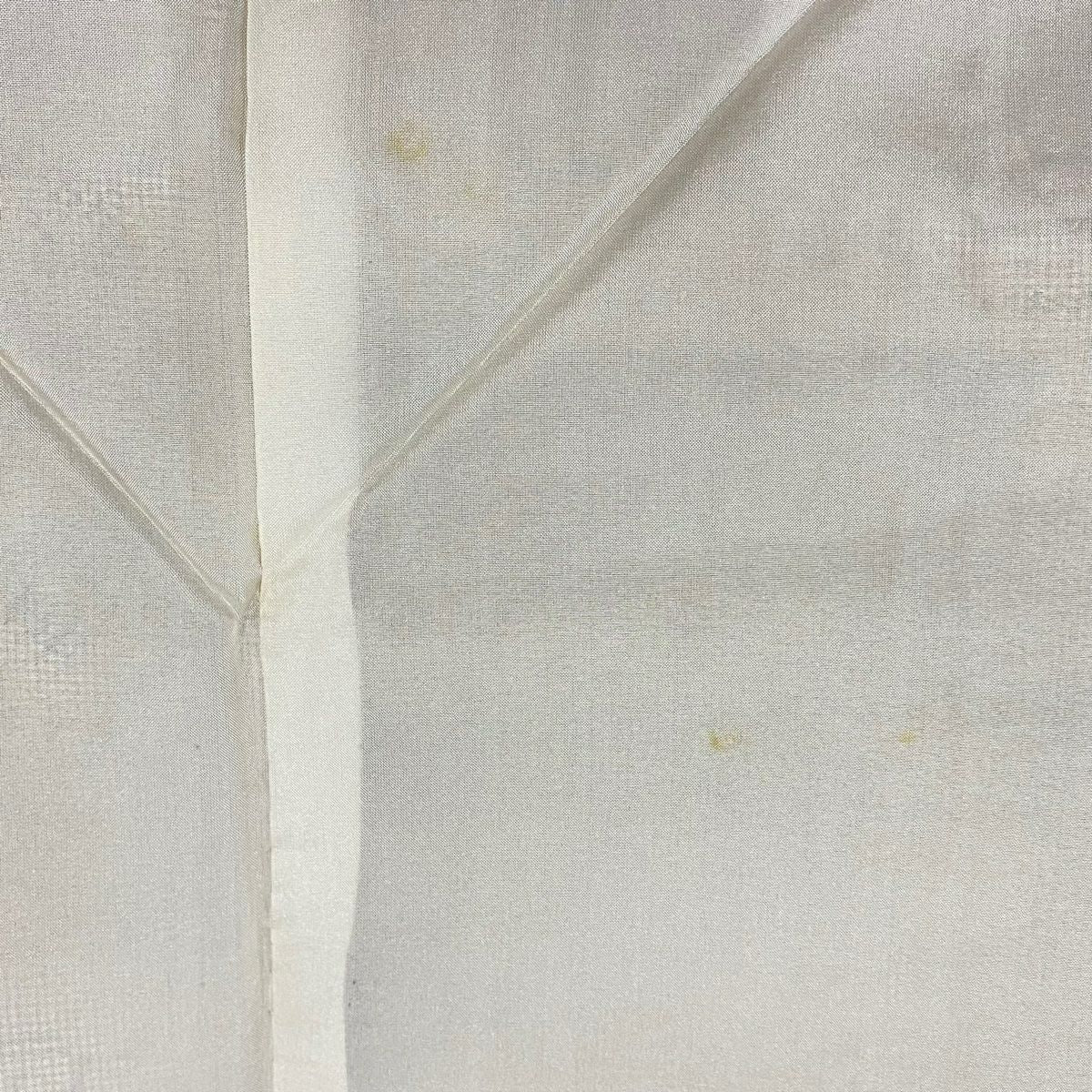 紬織織 身長156.5cm 袖長62cm S 雙層 草花紋紋 幾何學 薄茶 純蠶絲 優品級