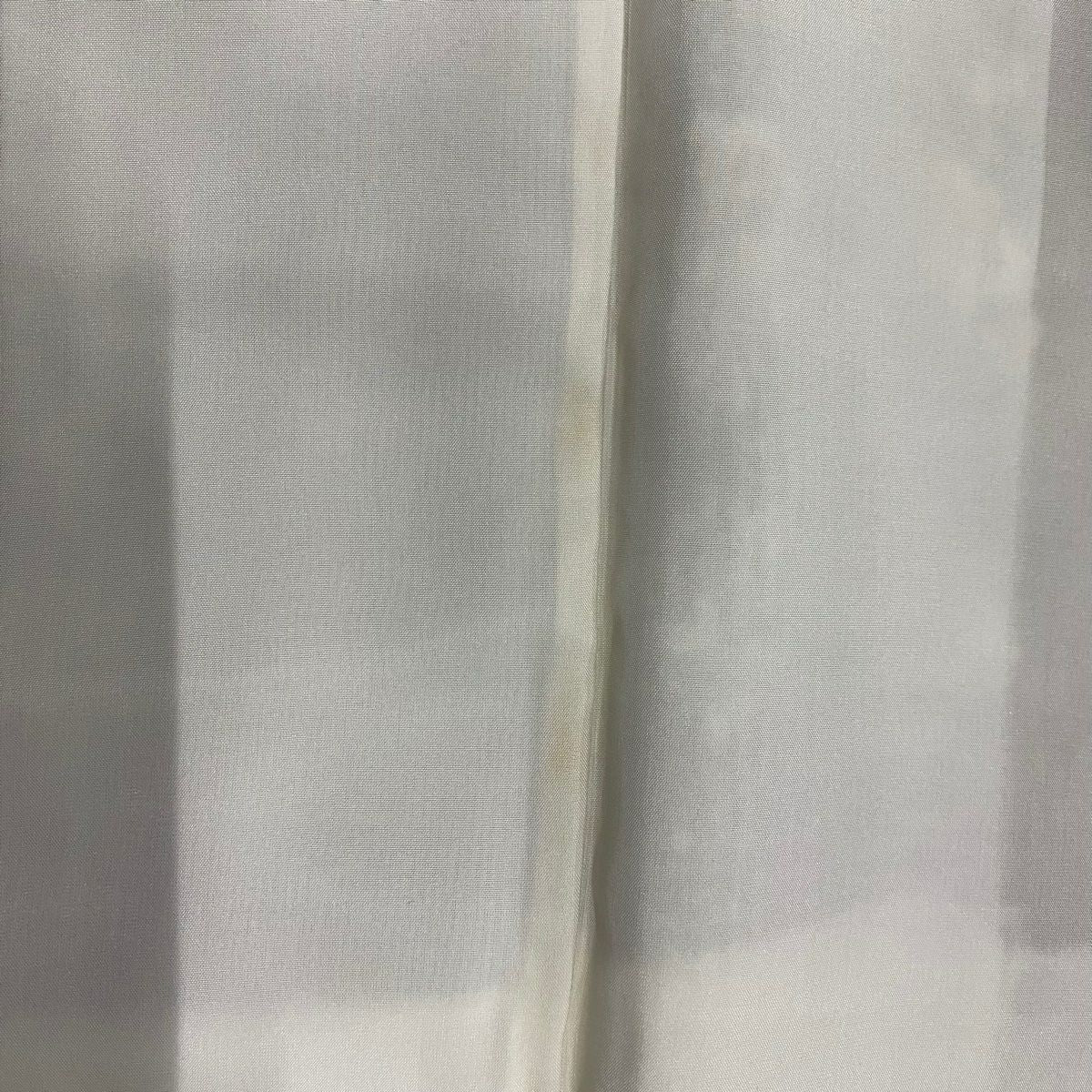 【美品】 小紋 身長159cm 袖長63cm S 雙層 草花紋紋 鳥 茶綠 純蠶絲 秀品級