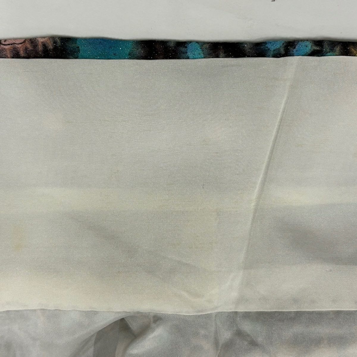 【美品】訪問服 身長168.5cm 袖長63.5cm S 雙層 梅花原虎峰 落款 草花紋紋 霞 銀通 金銀彩 紫 純蠶絲 名品級