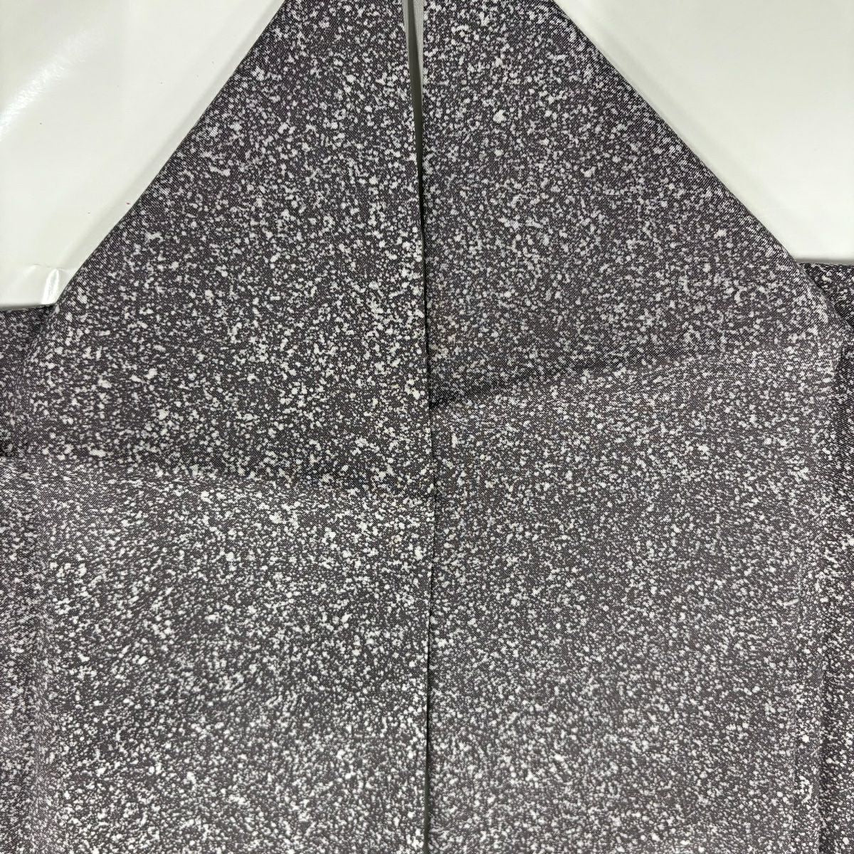 【美品】訪問服 身長159cm 袖長63cm S 雙層 紬織織 落款あり 風景 波 金銀彩 漸層 灰紫 純蠶絲 秀品級