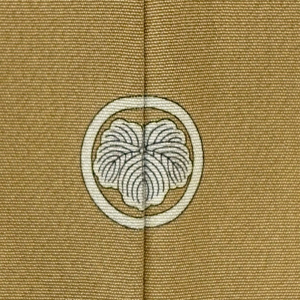 色留袖禮服 身長159cm 袖長63.5cm S 雙層 風景 樹木 漸層 米色 純蠶絲 秀品級 一つ紋