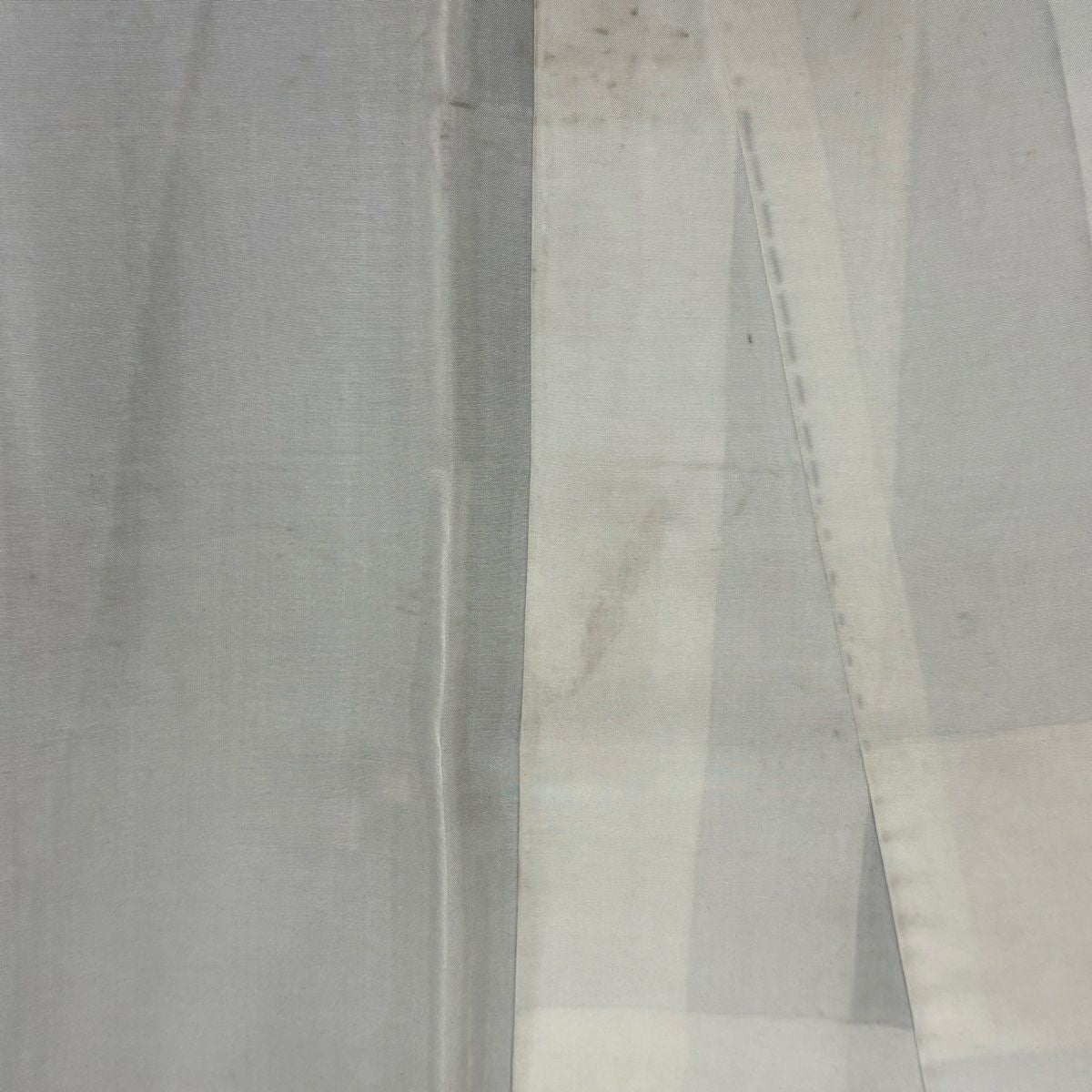 【美品】 紬織 身長159.5cm 袖長62cm S 雙層 燕 幾何圖案 墨色 純蠶絲 優品級