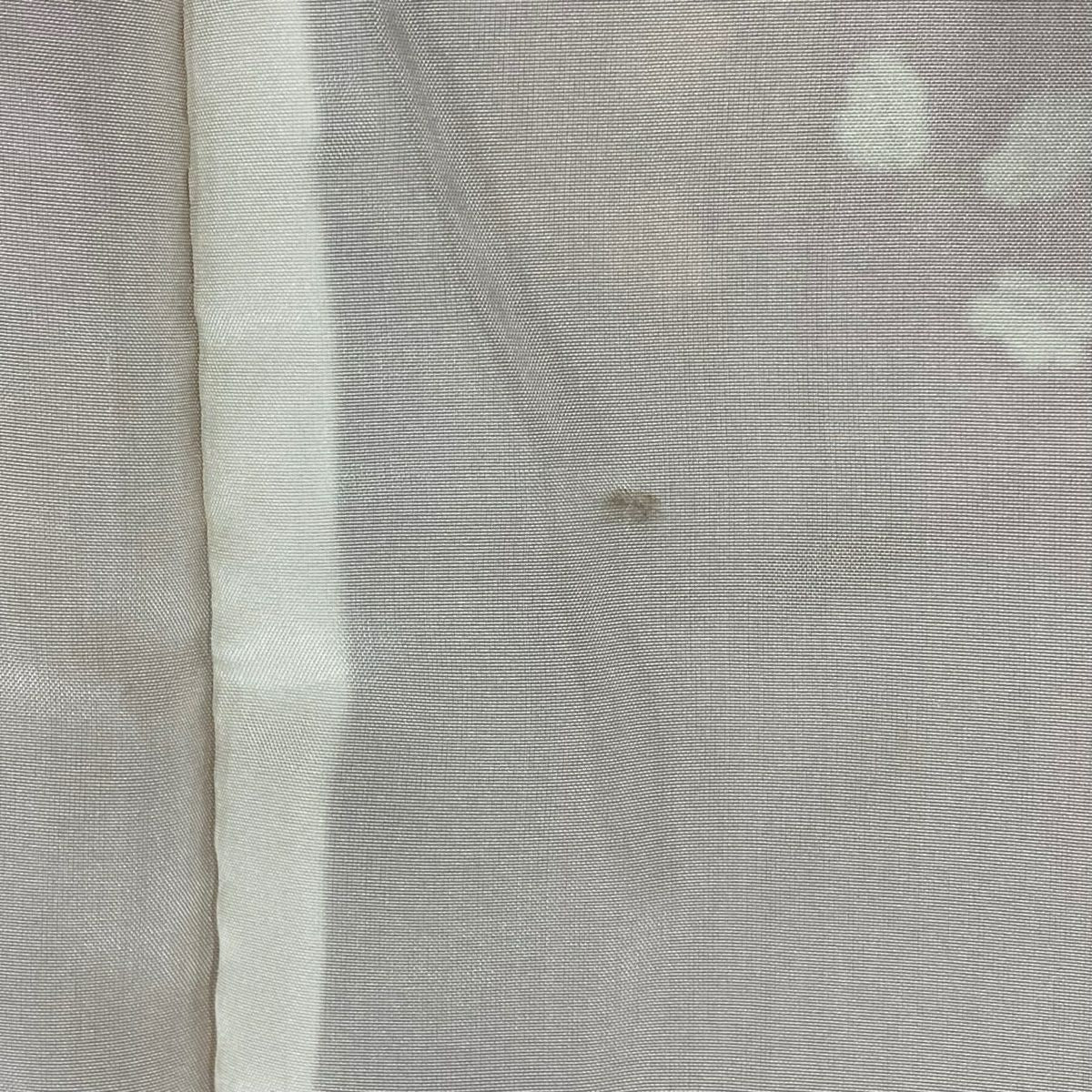 【美品】訪問服 身長160cm 袖長63.5cm S 雙層 秋草 笹 金銀彩 漸層 粉米色 純蠶絲 名品級