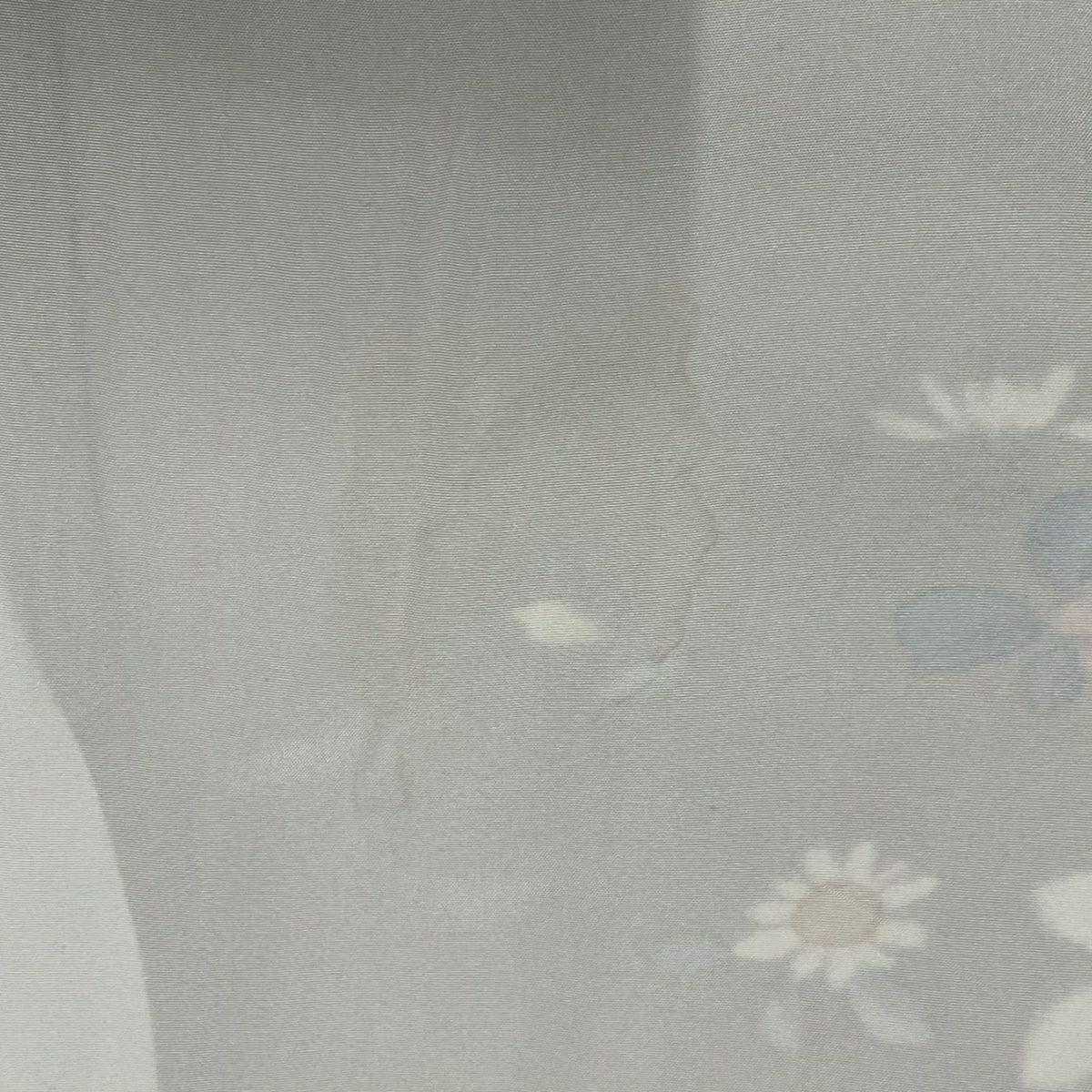 訪問服 身長155cm 袖長62.5cm S 雙層 草花紋紋 霞 漸層 淡黃土 純蠶絲 優品級