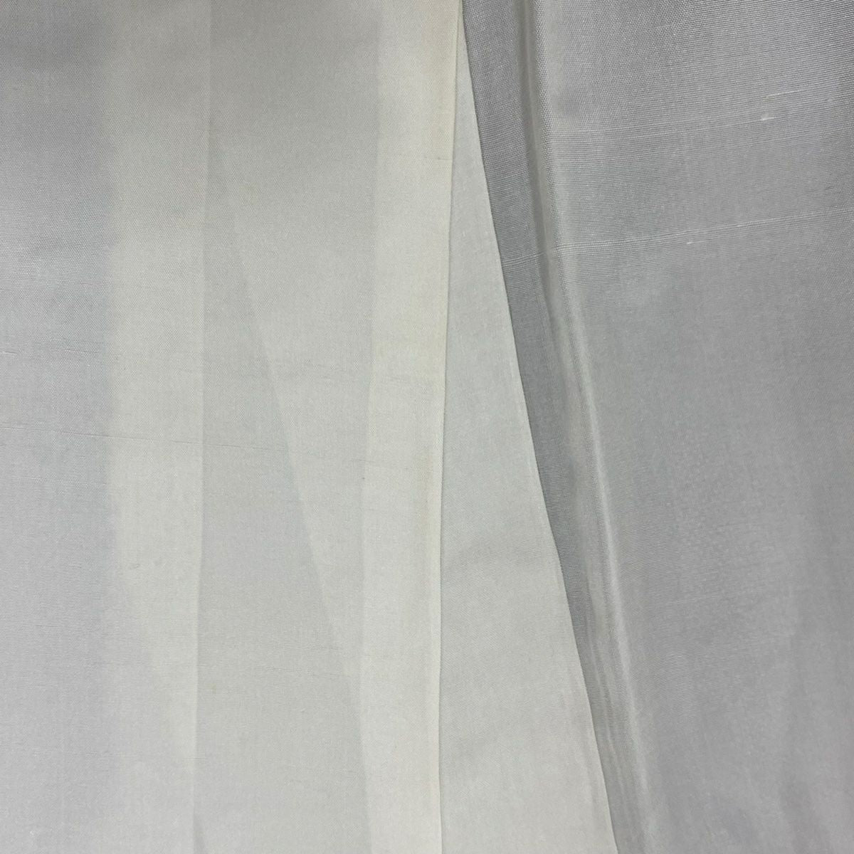紬織 身長164.5cm 袖長66cm M 雙層 花唐草紋 輪廓 焦茶 純蠶絲 優品級