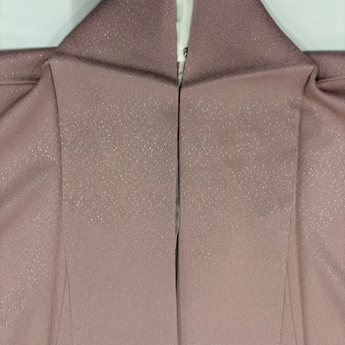 付下 身長150cm 袖長62cm S 單層 草花紋紋 金銀彩 粉米色 純蠶絲 優品級