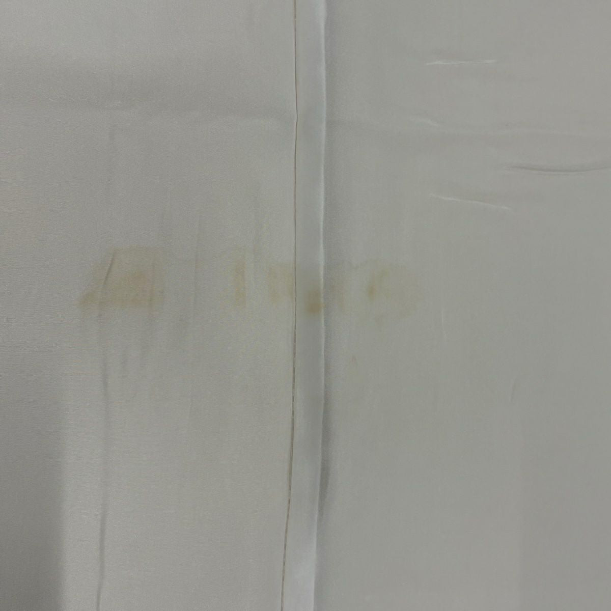 付下 身長156.5cm 袖長65cm M 雙層 山並 金金箔散佈 銀彩 漸層 米色 純蠶絲 優品級