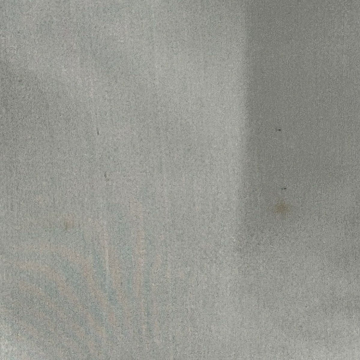 【美品】 紬織 身長165cm 袖長67cm M 雙層 草花紋紋 霞 焦茶 純蠶絲 秀品級