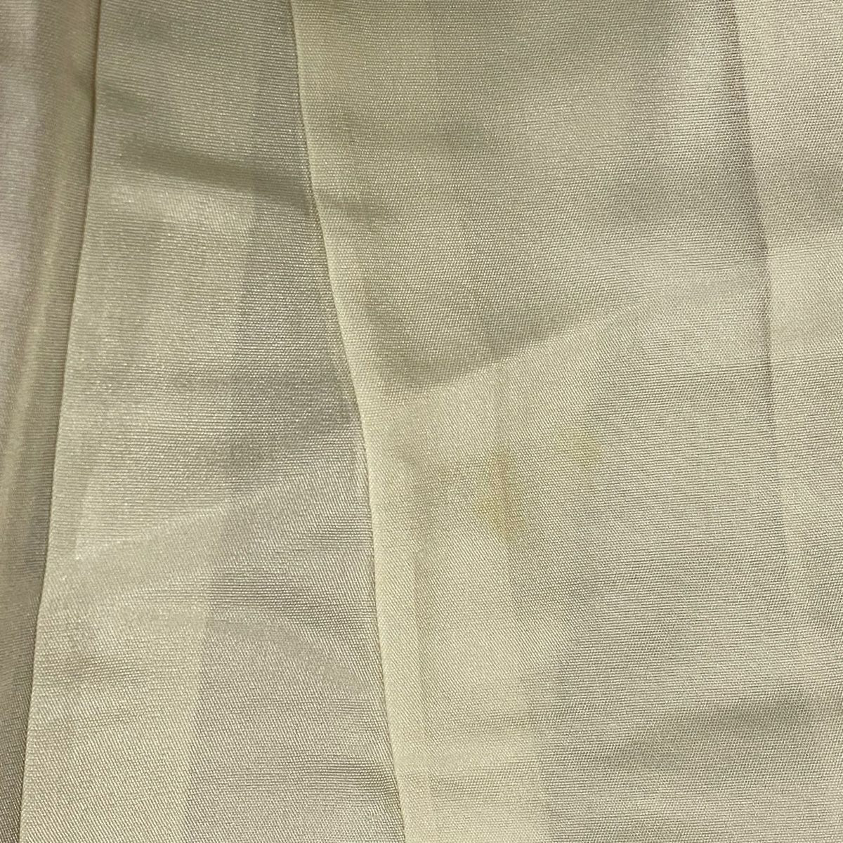 振袖禮服 身長163cm 袖長64cm M 雙層 花丸紋 蝴蝶 刺繡 金線 山吹 純蠶絲 優品級