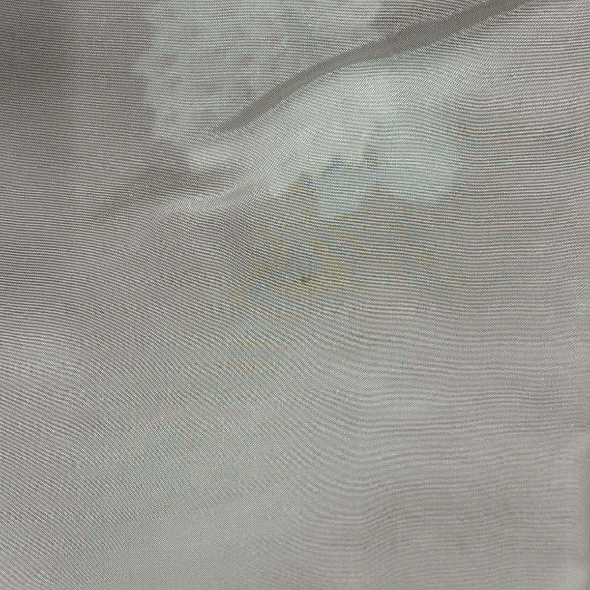 振袖禮服 身長160.5cm 袖長65.5cm M 雙層 菊花 几帳 刺繡 金彩裝飾 山吹 純蠶絲 名品級
