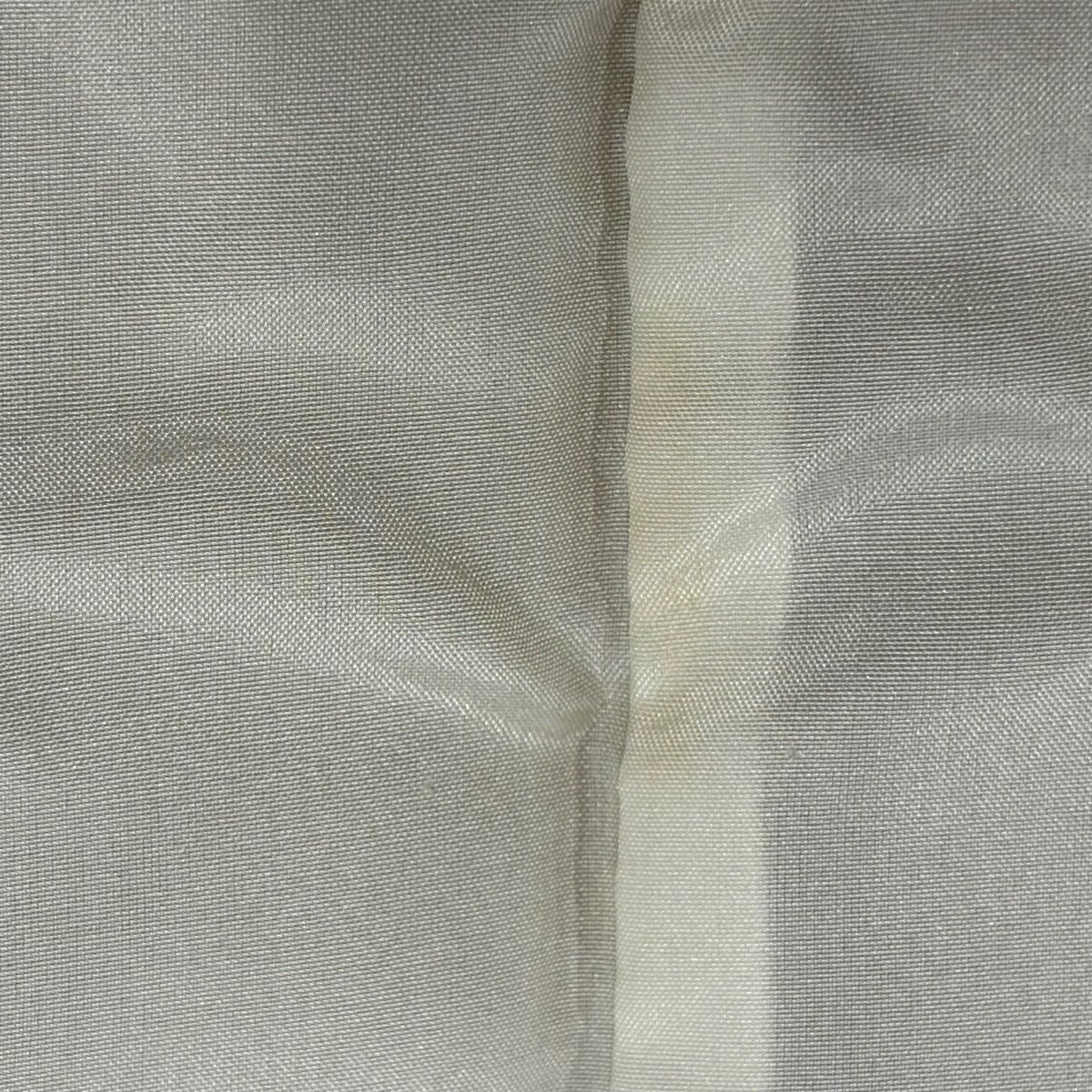 付下 身長156cm 袖長63.5cm S 雙層 熨斗紋 枝梅花 金銀彩 刺繡 淺茶 純蠶絲 優品級