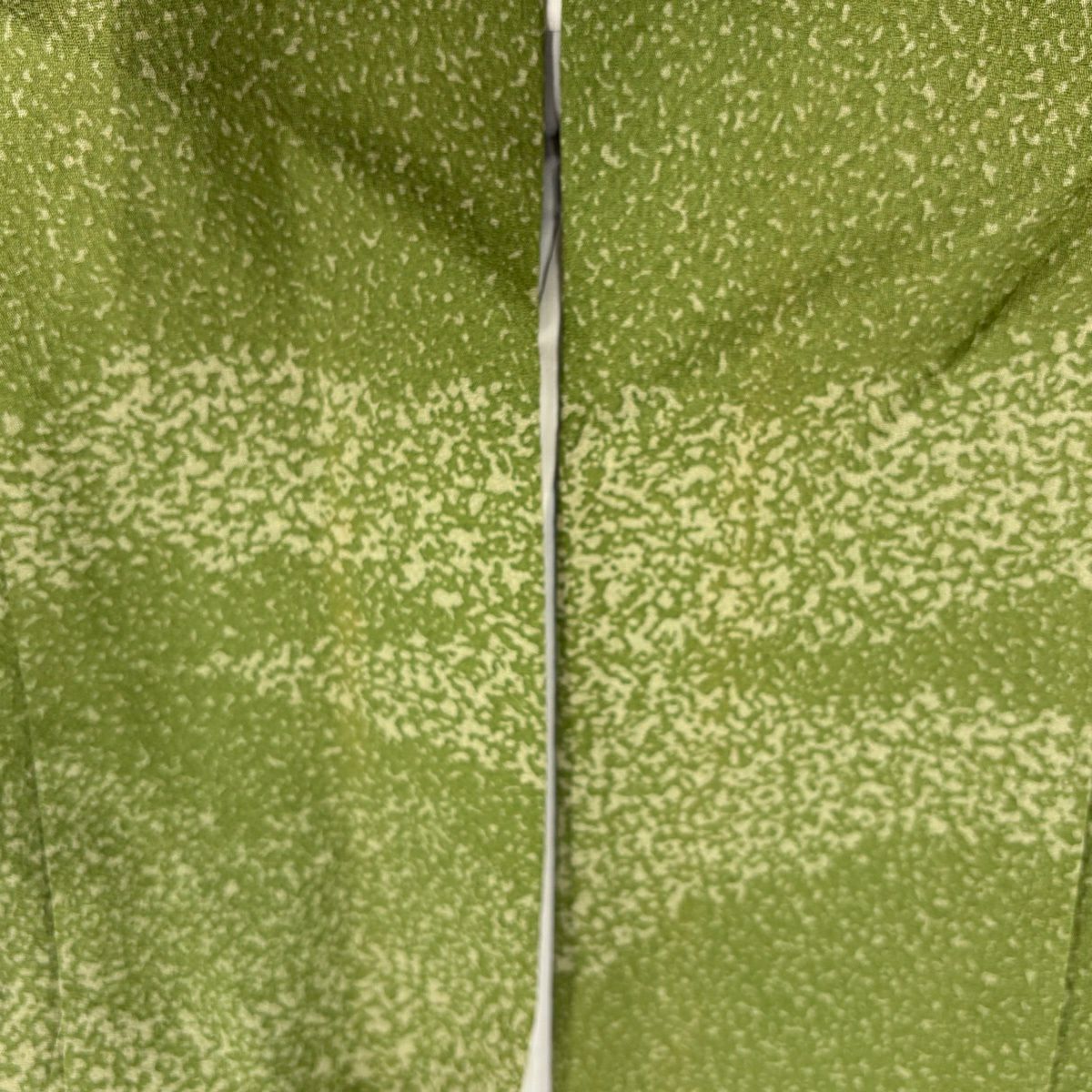 訪問服 身長155cm 袖長63.5cm S 雙層 附有落款 櫻花 霞 金銀彩 艾草綠 純蠶絲 優品級