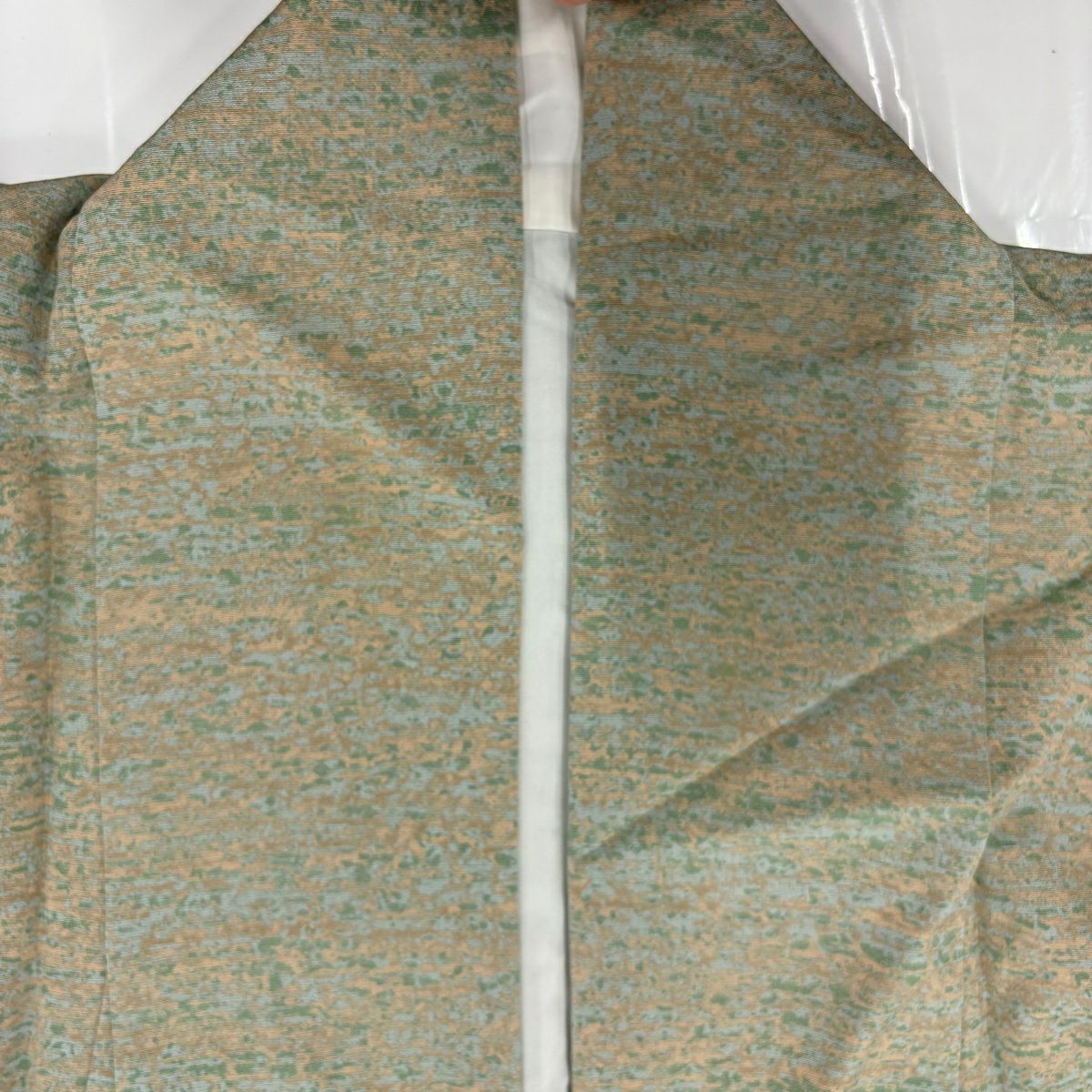 【美品】 付下 身長157cm 袖長65.5cm M 雙層 霞 漸層 灰綠 純蠶絲 優品級 一個紋