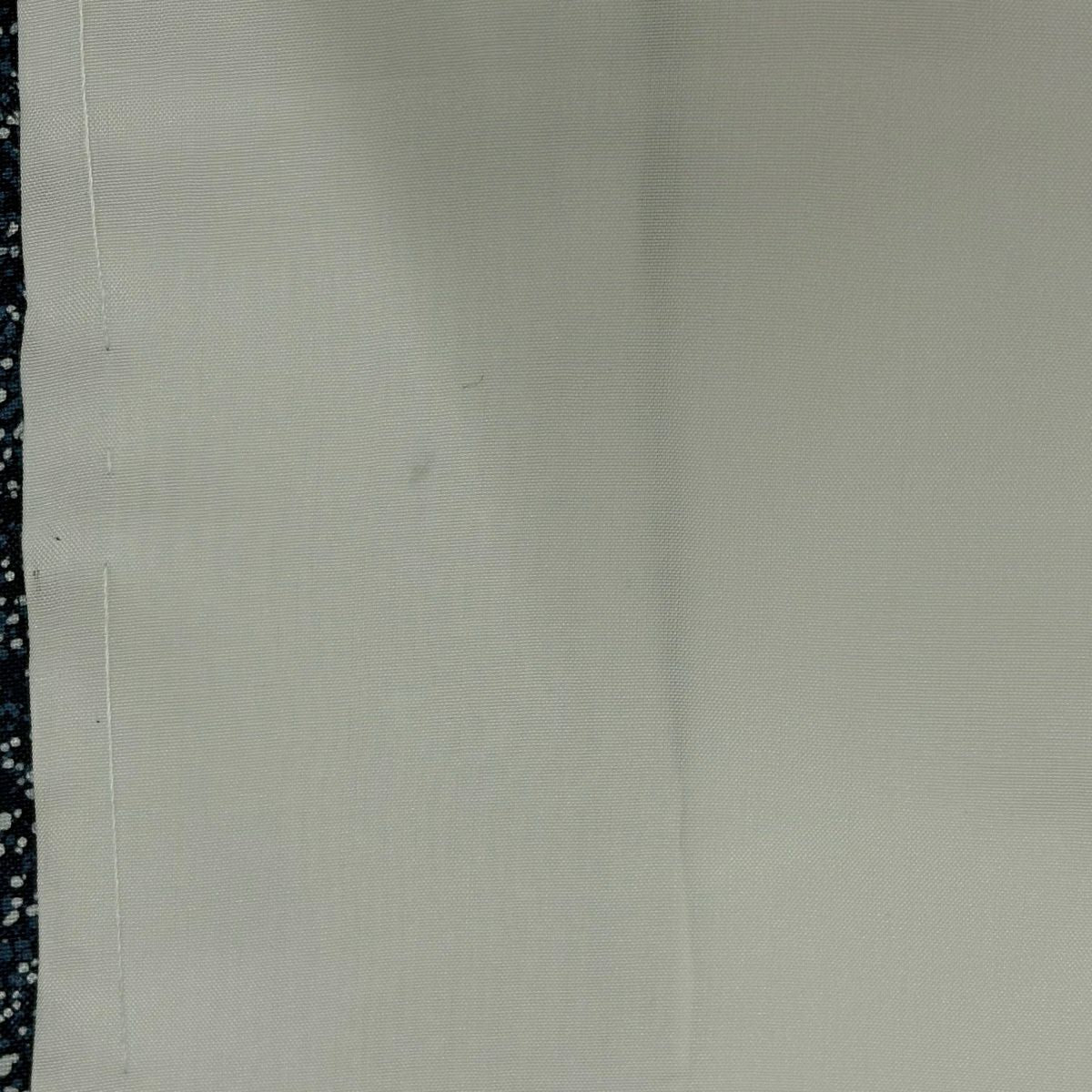 【美品】 小紋 身長156.5cm 袖長62.5cm S 雙層 幾何學圖案 深藍 純蠶絲 優品級