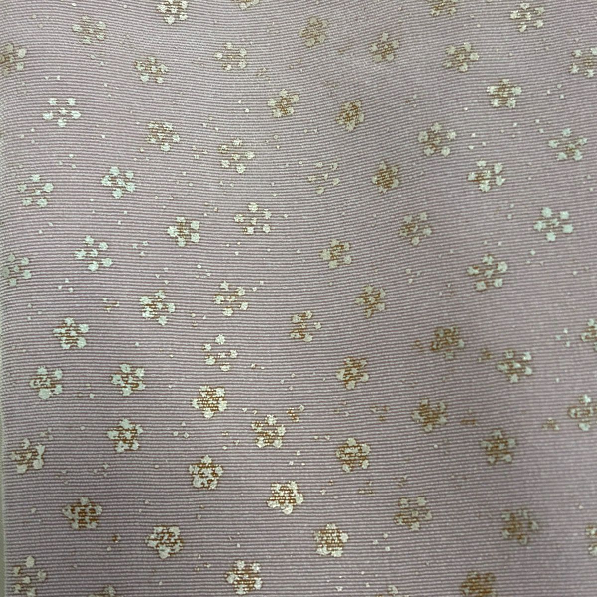 【美品】訪問服 身長159cm 袖長66.5cm M 雙層 鈴乃屋 菊花 霞 金銀彩 黑灰 純蠶絲 秀品級