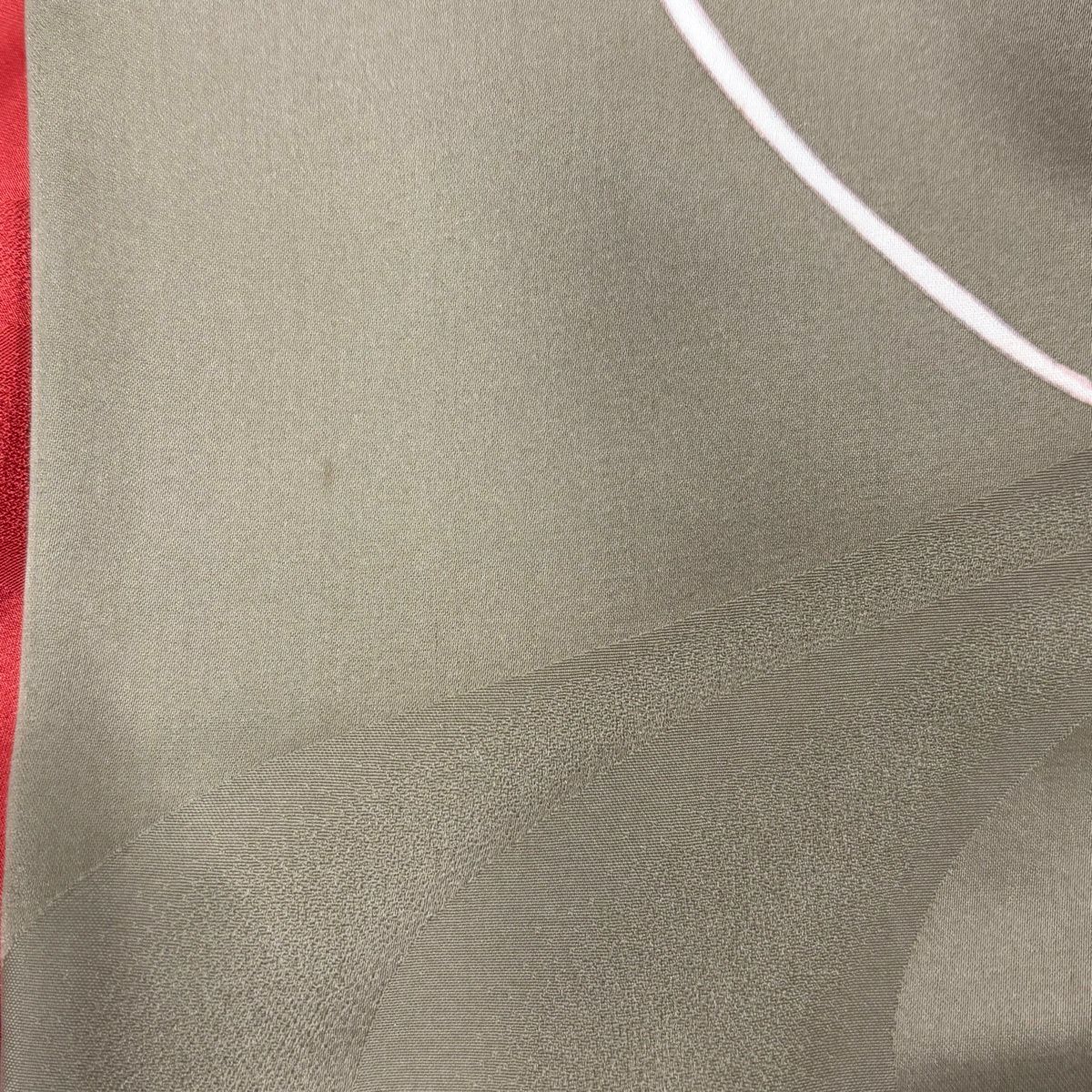 【美品】振袖禮服 身長161.5cm 袖長66cm M 雙層 橘色 紐 金銀彩 漸層 朱紅色 純蠶絲 優品級