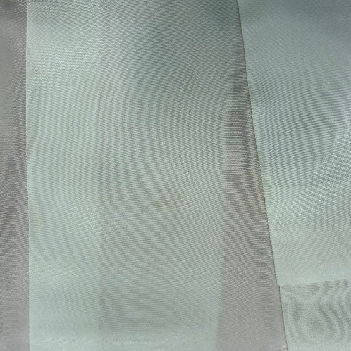 訪問服 身長160.5cm 袖長65.5cm M 雙層 吾妻德穗 落款あり 扇子 草花紋 金絲 金銀彩 淺橙色 純蠶絲 名品級