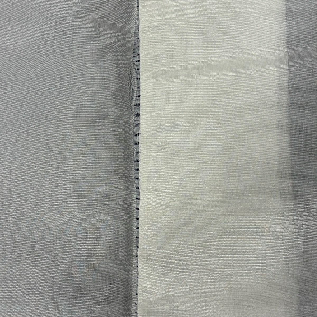 付下 身長154cm 袖長62.5cm S 雙層 大和 扇子面 草花紋 金糸 刺繡+ 青紫 純蠶絲 秀品級