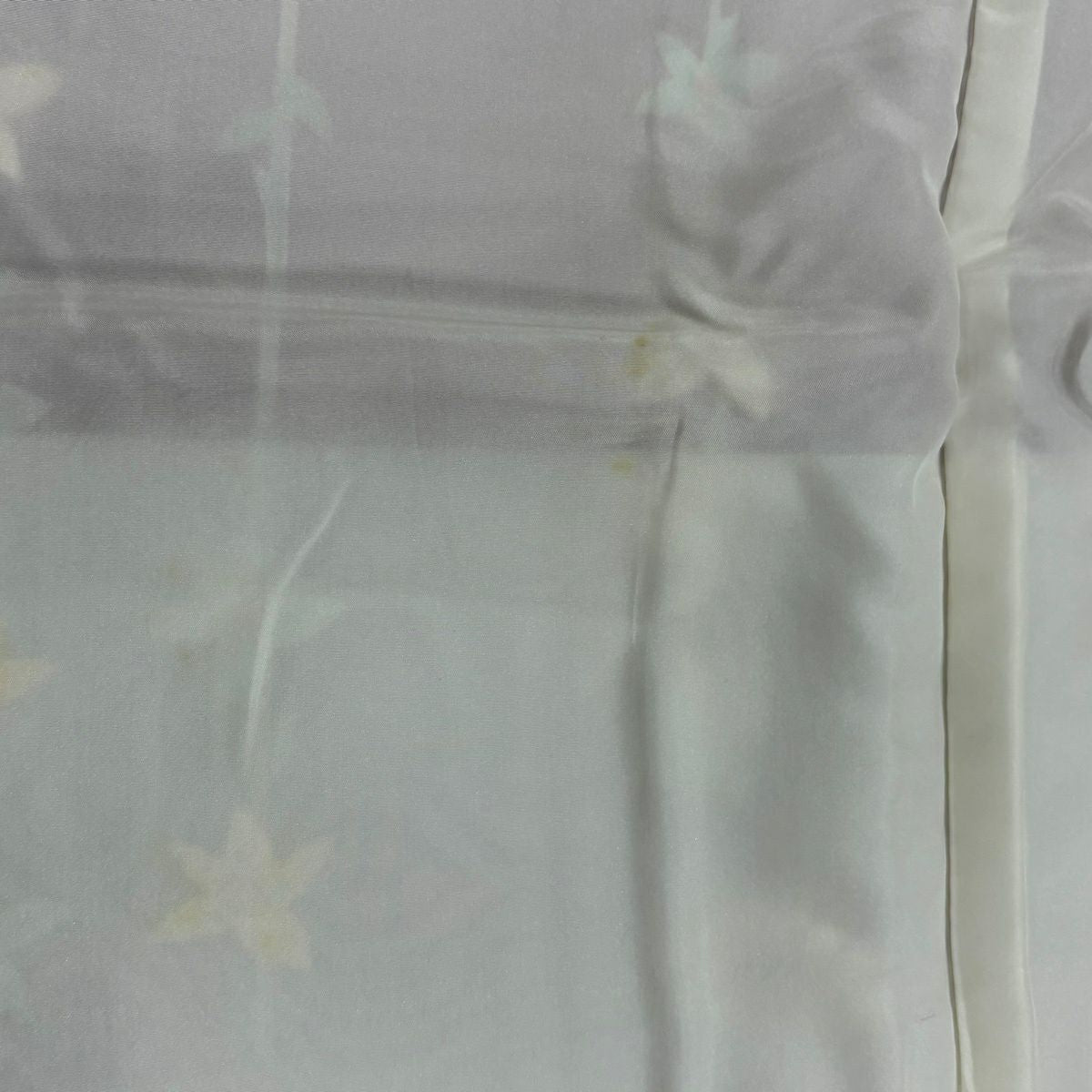 訪問服 身長164.5cm 袖長64cm M 雙層 落款あり 草花紋紋 牡丹 染分 ぼかし 紅茶 純蠶絲 秀品級 一つ紋