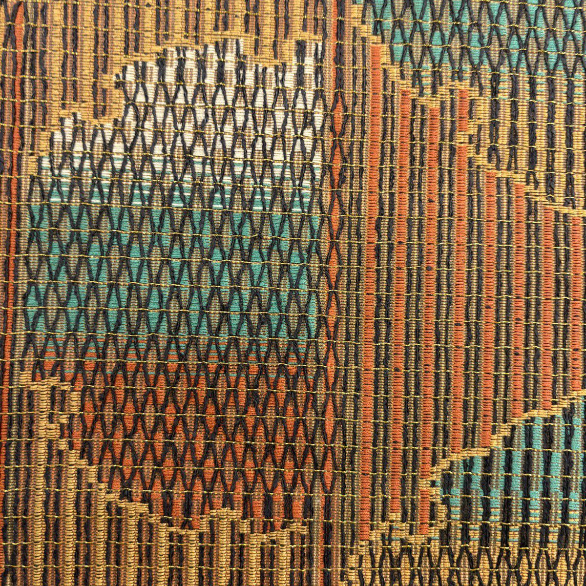 【美品】 付下 身長159cm 袖長64cm M 雙層 袋帶套裝 霞暈染 地紋 淺茶 純蠶絲 優品級