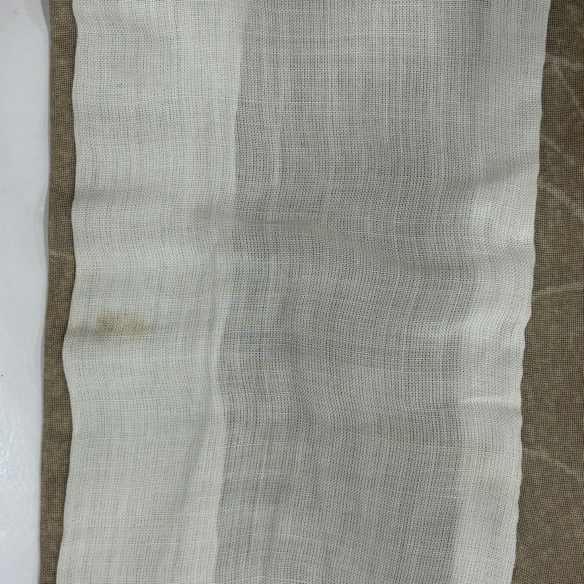 付下 身長155cm 袖長62cm S 薄物 螳螂 芒草 刺繡 銀線 米色 純蠶絲 名品級